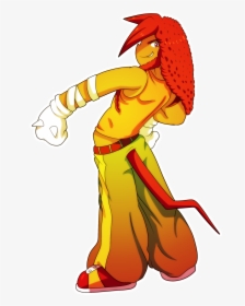 Knuckles The Echidna Gijinka - Human Knuckles The Echidna, HD Png Download, Free Download