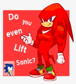 Do You Even Lift Sonic Sonic Boom - Knuckles The Echidna Designs, HD Png Download, Free Download