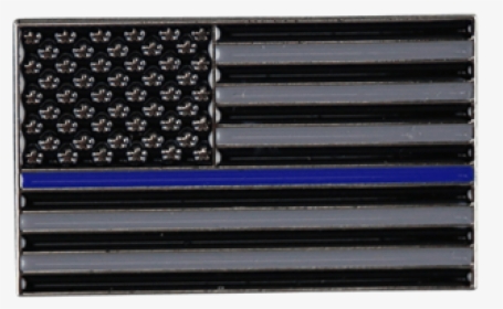 Thin Blue Line Lapel Pin - Flag Of The United States, HD Png Download, Free Download