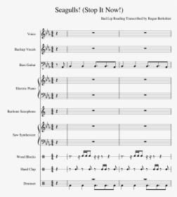 Seagulls Stop It Now Sheet Music, HD Png Download, Free Download
