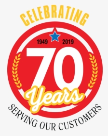 70th Anniversary Logo - Circle, HD Png Download, Free Download