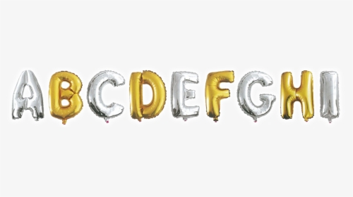 Metallic Silver Or Gold Alphabet - Inflatable, HD Png Download, Free Download