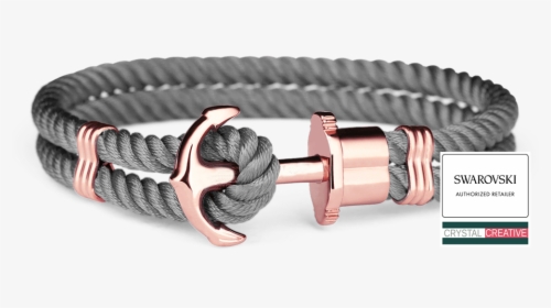 Diy Stainless Steel Rose Gold Anchor Bracelet Grey - Paul Hewitt Anchor Bracelet Philippines, HD Png Download, Free Download