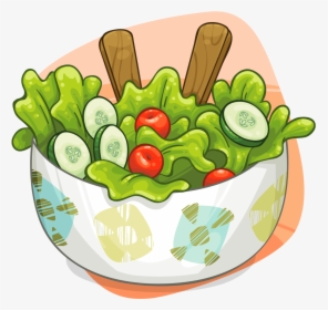 Salad , Png Download - Salad Bowl Transparent Salad Cartoon, Png Download, Free Download