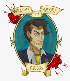 “decided To Draw Handsome Jack - Cartoon, HD Png Download, Free Download