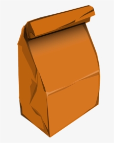 Paperbag Paper Bag Bag Free Photo - Brown Paper Bag Cartoon, HD Png Download, Free Download