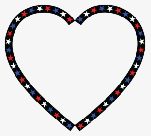 Transparent Red White And Blue Clipart - Red White Blue Heart, HD Png Download, Free Download