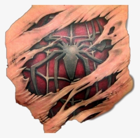 #spiderman #3d #tattoo - Spiderman Tattoo, HD Png Download, Free Download