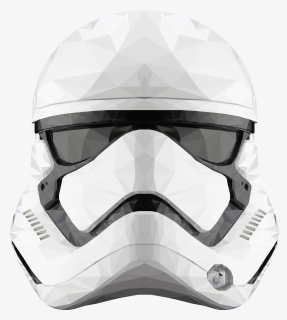 Fan Creationsdecided To Make A Low Poly First Order - Lego First Order Stormtrooper Helmet, HD Png Download, Free Download