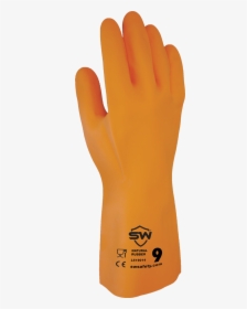 Coresafe™ F28o Natural Rubber Chemical Resistant Gloves - Natural Rubber Flock Lined Industrial Gloves, HD Png Download, Free Download