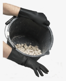 Black Heavy Duty Rubber Gloves, HD Png Download, Free Download