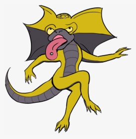 Frillneck Lizard Cartoon, HD Png Download, Free Download