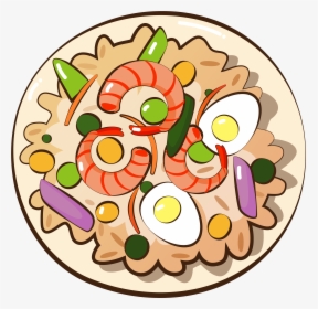 Shrimp Fried Rice Gourmet Food Png And Vector Image - Fried Rice Cartoon Png, Transparent Png, Free Download