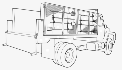 Transparent Monster Truck Clipart - Utility Truck Coloring Pages, HD Png Download, Free Download