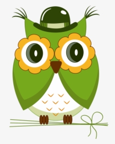 Free Download Owl Clipart Owl Beak Bird - Clip Art Green Owl, HD Png Download, Free Download
