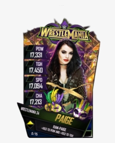 Paige S4 19 Wrestlemania34 - Wwe Supercard Wrestlemania 34 Cards, HD Png Download, Free Download