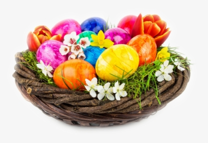 Basket Egg Easter Osternest Das Free Frame Clipart - Osternest Png, Transparent Png, Free Download