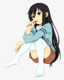 Anime, K-on, And Kawaii Image - Anime Thoughtful Girl, HD Png Download, Free Download