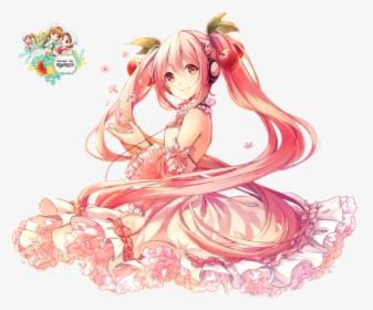 Sakura Girl Png Transparent Image - Miku Hatsune Sakura Render, Png Download, Free Download