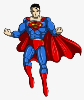 Superman, Shown Here Posing, Is A Prime Example Of - Superman Kids Drawing, HD Png Download, Free Download