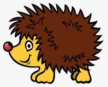 70905382 Cute Baby Hedgehog Isolated On A White Background - Hedgehog Black And White Clipart, HD Png Download, Free Download