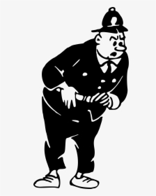 Stern Policeman Clip Arts - Policeman Drawing Png, Transparent Png, Free Download