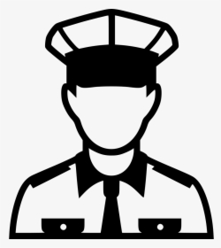 Policeman - Black And White Police Clipart, HD Png Download, Free Download