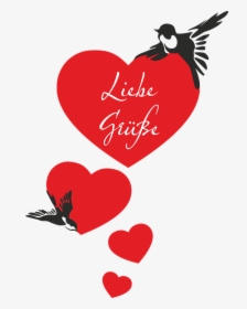 Transparent Swallows Clipart - Heart With Bird Png, Png Download, Free Download