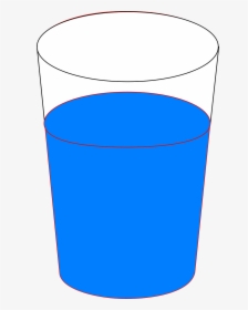 Glass Water Full Clear Blue - Animated Cup Of Water, HD Png Download, Free Download