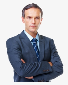 Happy Looking Man In A Suit With Arms Folded - Mark Santomartino, HD Png Download, Free Download