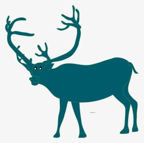 Christmas Deer Clipart Png - Deer Black Png, Transparent Png, Free Download