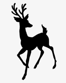 Reindeer Rudolph Christmas Graphics Silhouette Christmas - Reindeer Svg Free Silhouette, HD Png Download, Free Download