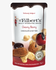 Mr Filberts Cherry Berry Chocolate Nut Mix"  Title="mr - Mr Filbert's Salted Caramel Chocolate Nut Mix, HD Png Download, Free Download