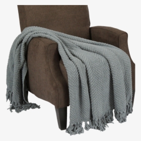 Sidon Tweed Knitted Throw Blanket By Varick Gallery - Recliner, HD Png Download, Free Download