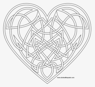 Coloring Pages Seductive Celtic Coloring Pages For - Coloring Pages Celtic Heart, HD Png Download, Free Download