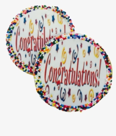 Congratulations Sugar Cookies With Nonpareils - Circle, HD Png Download, Free Download