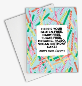 Transparent Birthday Card Png - Print Birthday Card Free Vegan, Png Download, Free Download