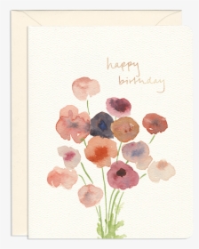 Poppies Birthday Card - Card Birthday, HD Png Download, Free Download