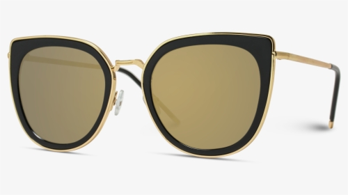 Shay Oversized Metal Frame Revo Cat Eye Sunglasses - Shadow, HD Png Download, Free Download