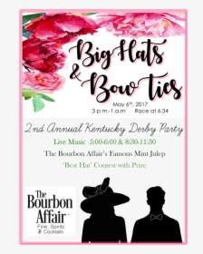 Big Hats & Bowties Derby Party - Big Hats And Bow Ties, HD Png Download, Free Download