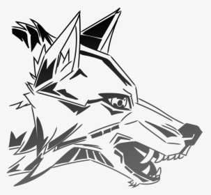 Wolf Head At - Drawing Graffiti, HD Png Download, Free Download