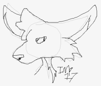Transparent Wolf Drawing Png - Line Art, Png Download, Free Download