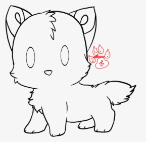Wolf Drawing Cute - Easy Drawing Wolf Chibi, HD Png Download, Free Download