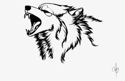 Drawing Werewolf Roar - Wolf Logo No Background, HD Png Download, Free Download