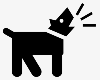 Barking Dog Silhouette Png, Transparent Png, Free Download