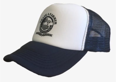 Navy & White - Truckers Cap, HD Png Download, Free Download