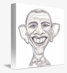 Barack Obama Caricature - Barack Obama Line Drawing, HD Png Download, Free Download