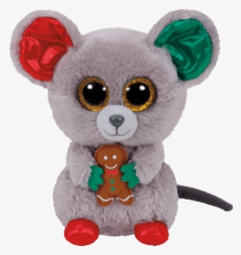 Beanie Boo Plush Stuffed Animal Mac The Christmas Mouse - Christmas Beanie Boos Names, HD Png Download, Free Download