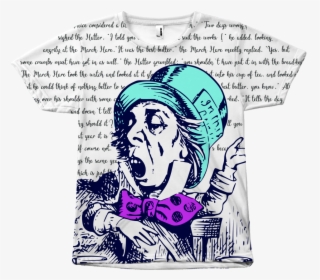 Alice In Wonderland Mad Hatter Shirt "  Class= - Mad Hatter Original Illustrations, HD Png Download, Free Download