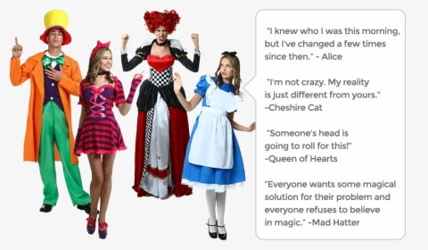 Alice In Wonderland Characters Live The Disney Fairytale - Alice In Wonderland Characters Modern, HD Png Download, Free Download